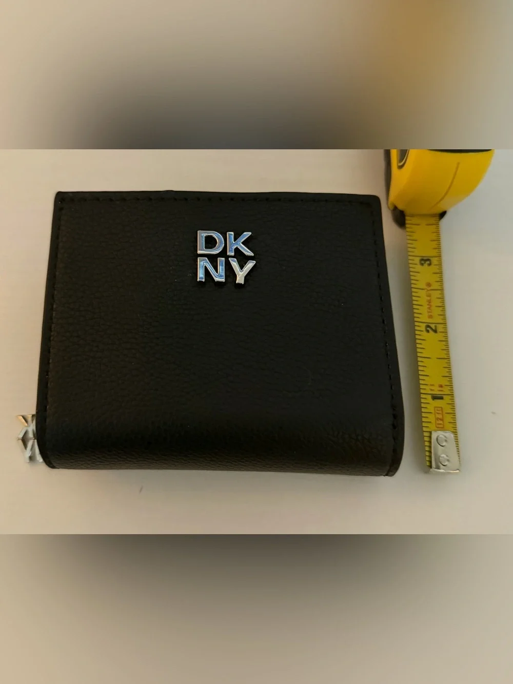 DKNY small compact black leather wallet
